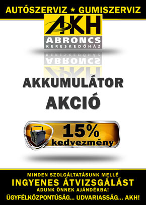Akkumulátor akció